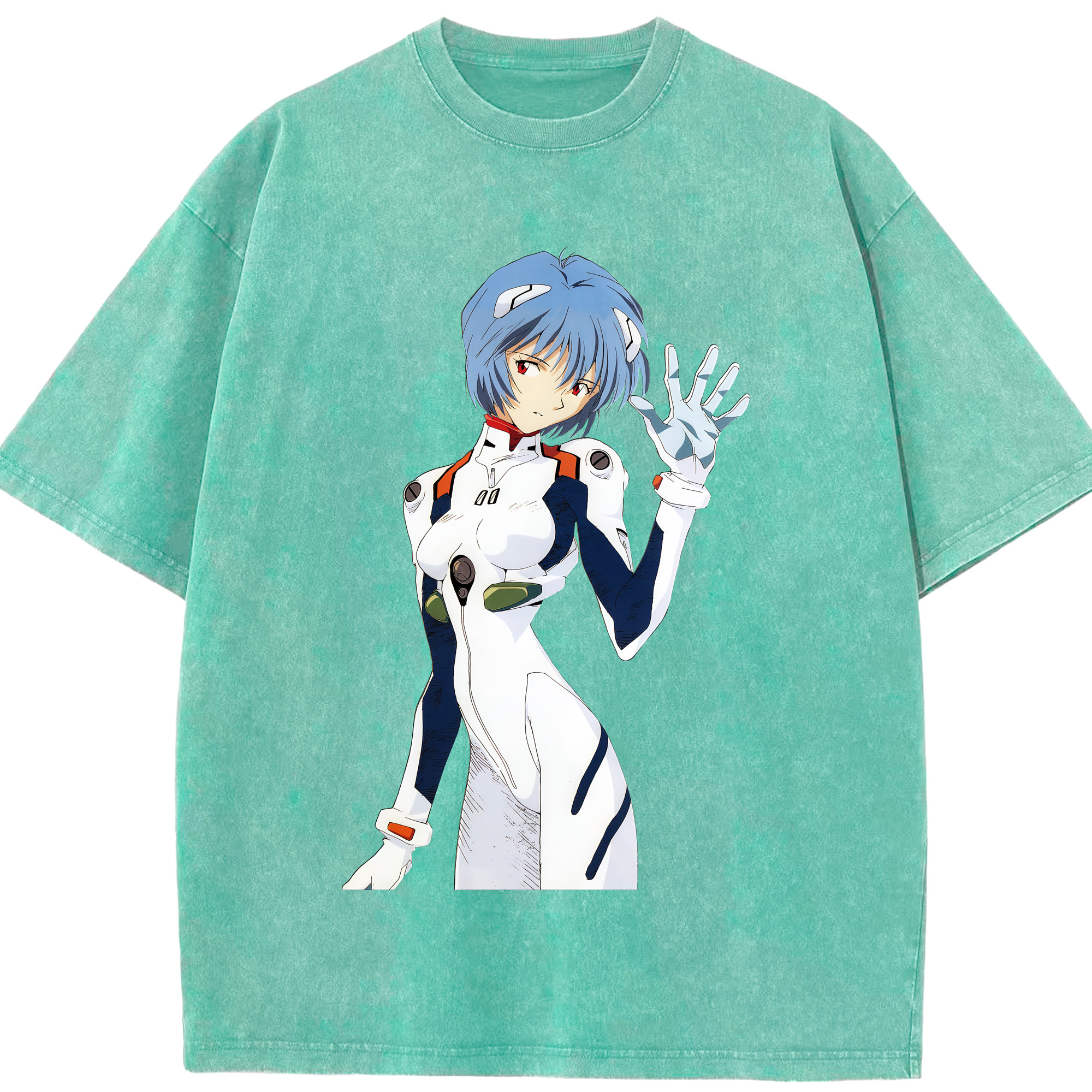 （画像用） EVA 新世紀エヴァンゲリオン 綿100% ヴィンテージ風 半袖Tシャツ（フロントプリント）